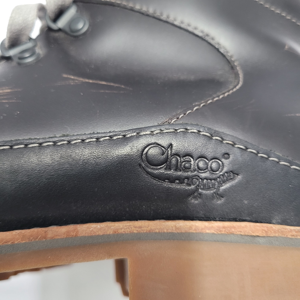 Womens Chaco Black Fields Hiking Lace Up Boots - Picture 10 of 11